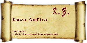Kasza Zamfira névjegykártya